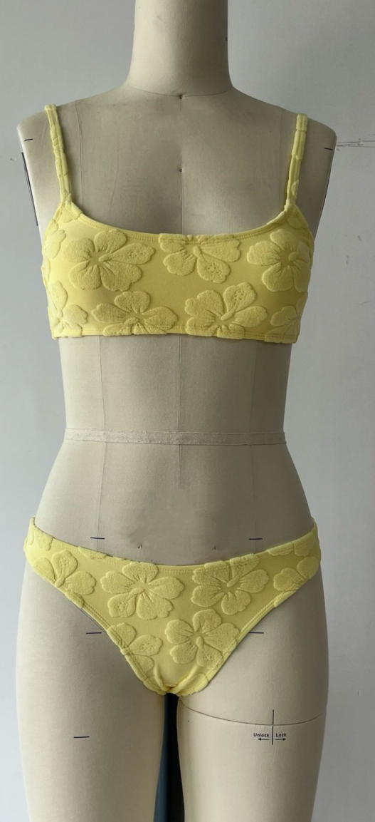 Yellow Tank Bikini Set