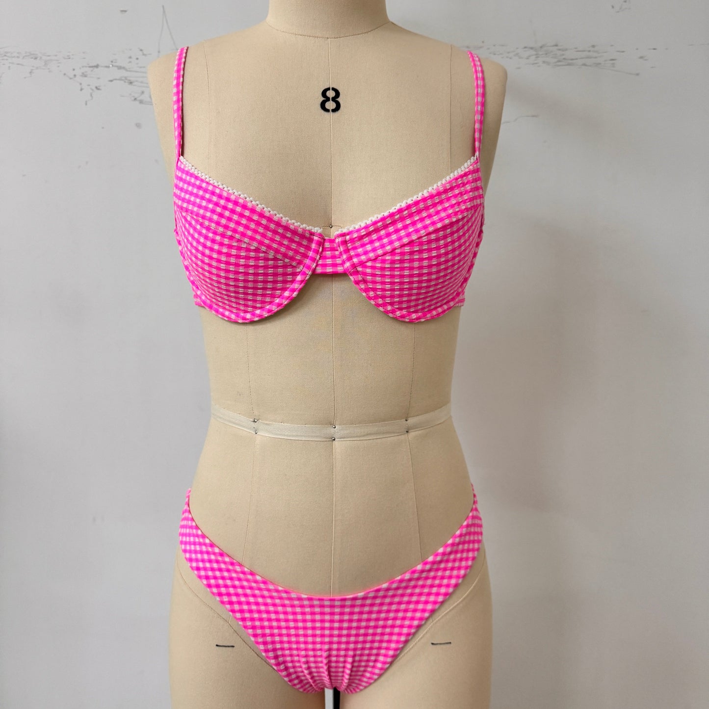 Pink Gingham Bikini