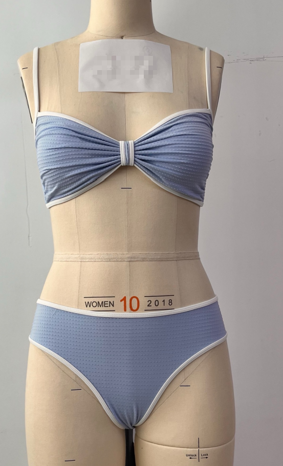 stunning light blue bikini