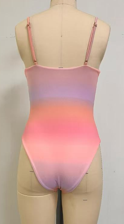 Pink-purple gradient swimsuit