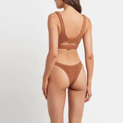 Brazilian Cut textured stretchy Swimwear