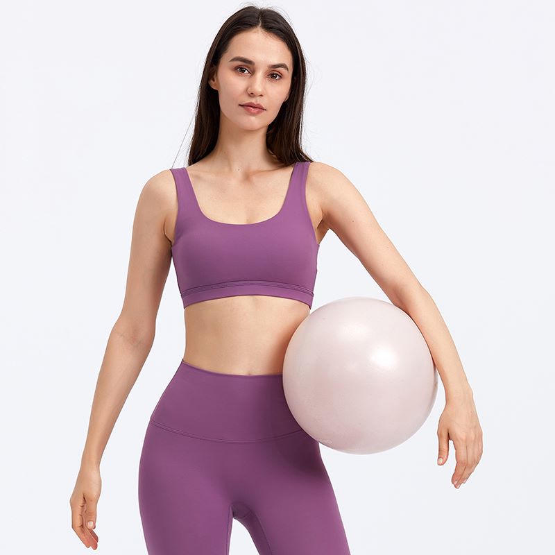 Solid color beauty back sports bras