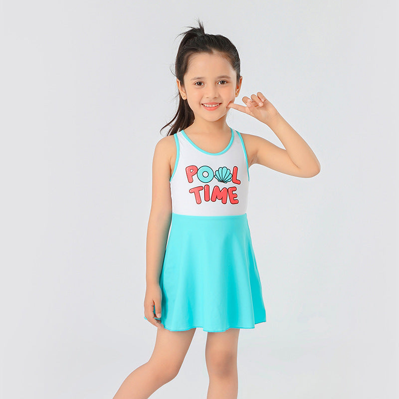 Girls Professional One Piece Swimsuit