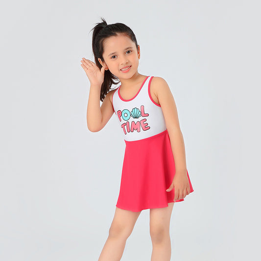 Girls Professional One Piece Swimsuit