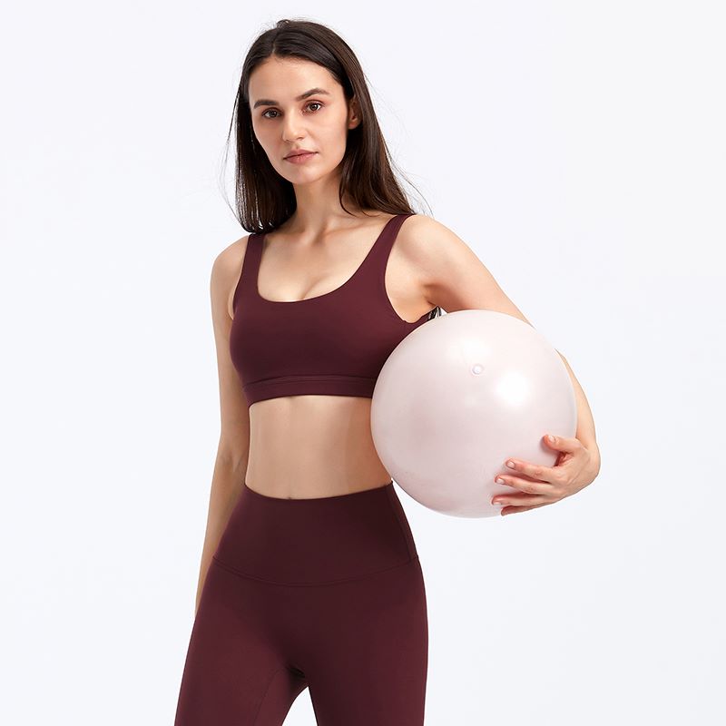 Solid color beauty back sports bras